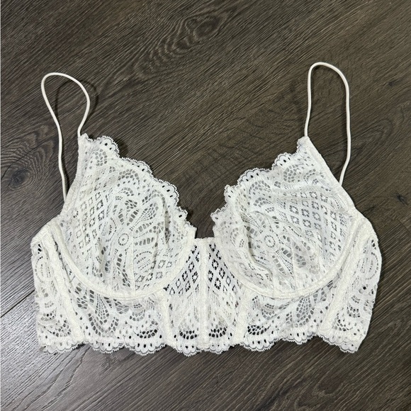 *NWOT* Free People All Yours Lace Underwire Longline Bra - Picture 4 of 5